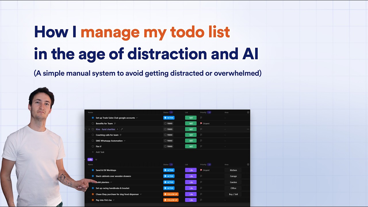 How I manage my todo list in the age of distraction and AI