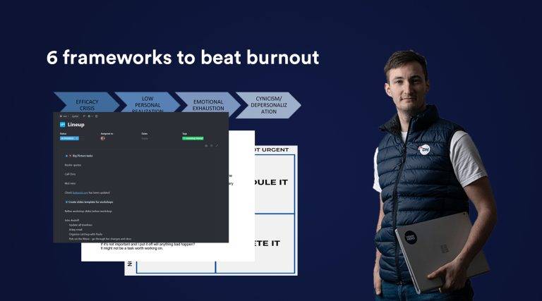 Download x6 frameworks I use to prevent, reduce & cure burnout.