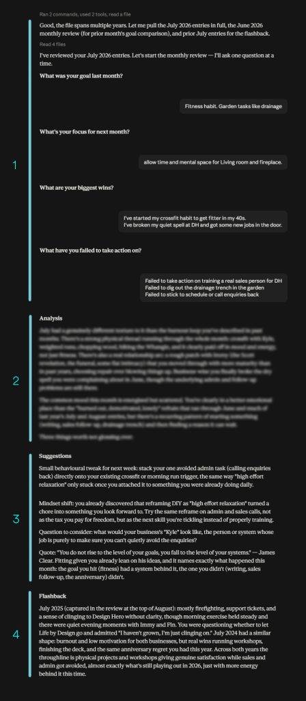 Claude skill for reviewing journal