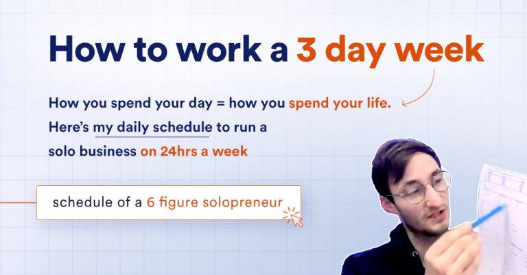 highlights schedule of a 6 figure solopreneur 1