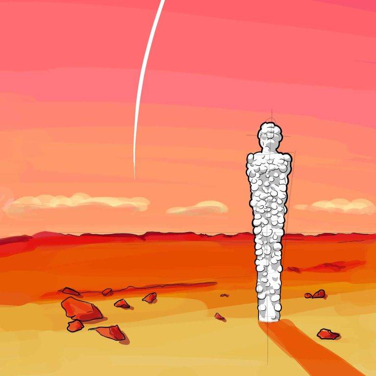 illustrations about mars colonisation